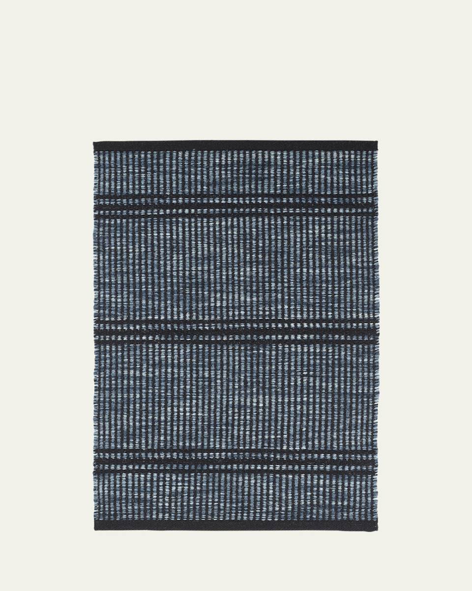 Malta Navy Handwoven Rug, 8' x 10'